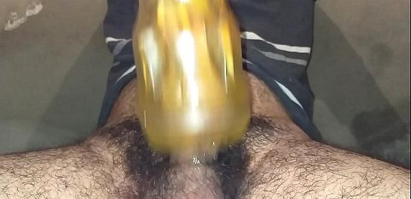  Hairy man fleshlight masturbation